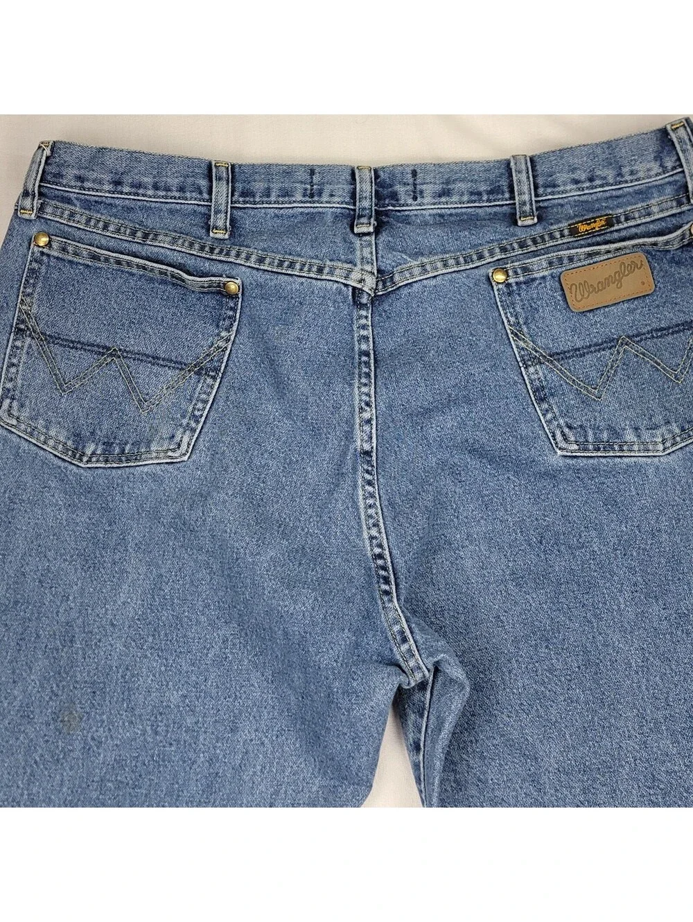 Wrangler George Strait Jeans 40x36 Mens Blue Straight Leg Cowboy Western Rodeo